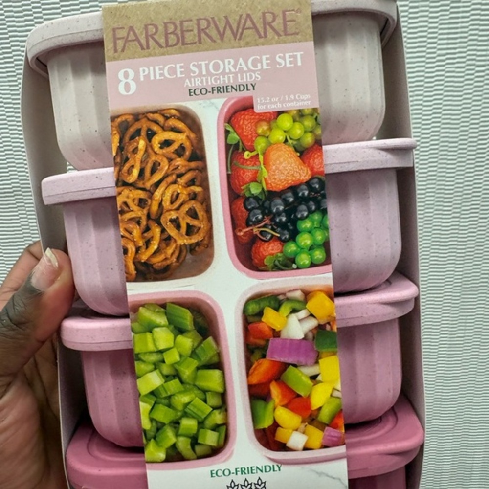 Farberware Eco-Friendly Pink Storage Set